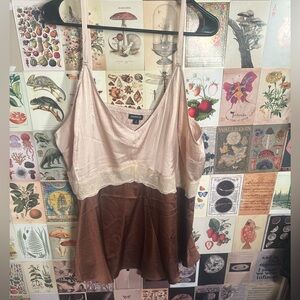 Size 2 two tone silk camisole. Perfect condition. Torrid
